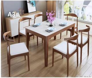 T08高级长方桌，胡桃色  1.35米带炉一桌四椅650元，现货11套。 - 德宏28生活网 dh.28life.com